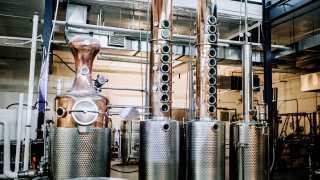 Alcohol delivery in Toronto | the stills inside Reid's Distillery in Toronto