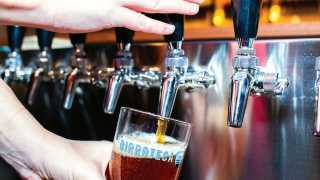 Alcohol delivery in Toronto | Taps at Birroteca brewery and bottleshop inside Eataly in Toronto