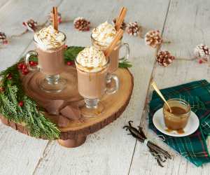 Chef Lynn Crawford's spiced rum chocolate caramel eggnog