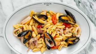 The best rooftop patios in Toronto | Cavatelli ai frutti di mare at Stock Bar