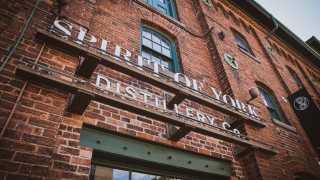 Aquavit | The exterior of Spirit of York in the Distillery District