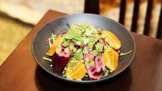 Folly Brewpub on College Street | A beautiful salad at Folly Brewpub