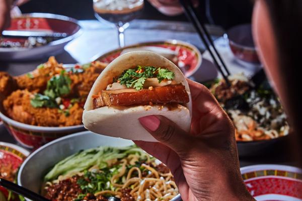 Superfresh Asian night market | A steamed bao bun from BaoBird at Superfresh