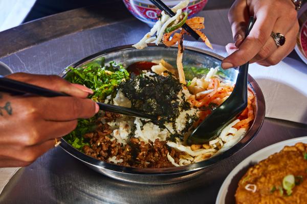 Superfresh Asian night market |Bibimbap from Ssam Cha inside Superfresh