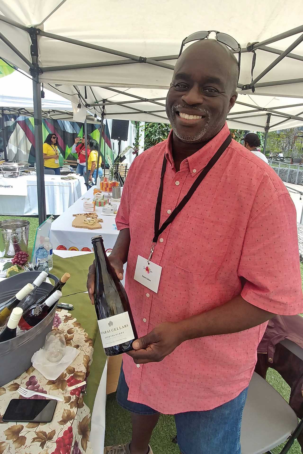 Nyarai Cellars' Steve Byfield at a festival