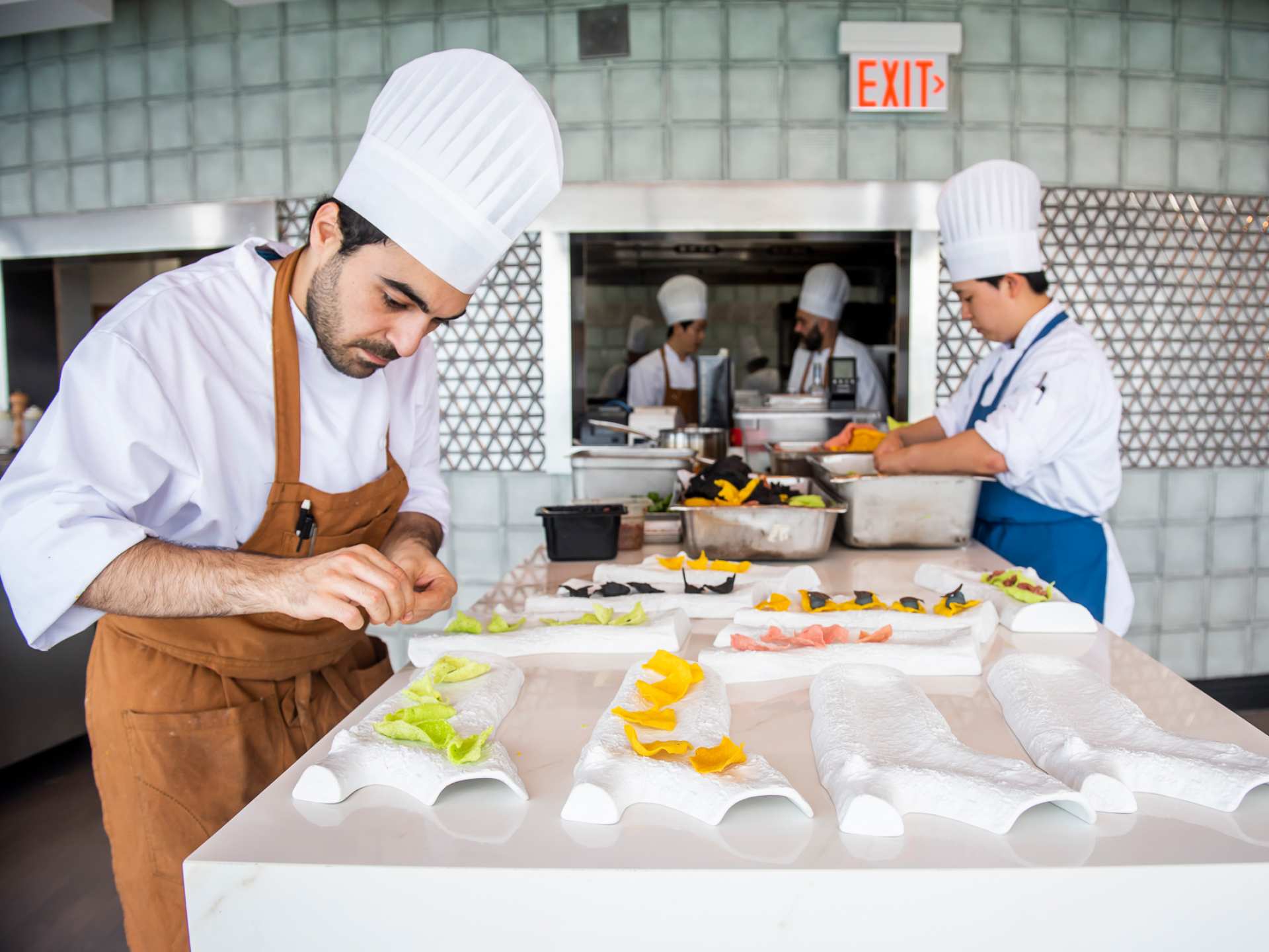 Chefs work at Don Alfonso 1890