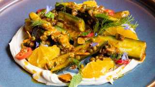 Curryish Tavern | Sprouted Moong Dal Salad at Curryish Tavern on Queen West