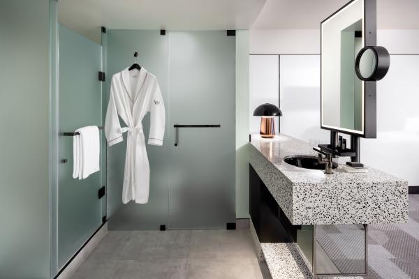 W Toronto | A guestroom washroom at the W Toronto