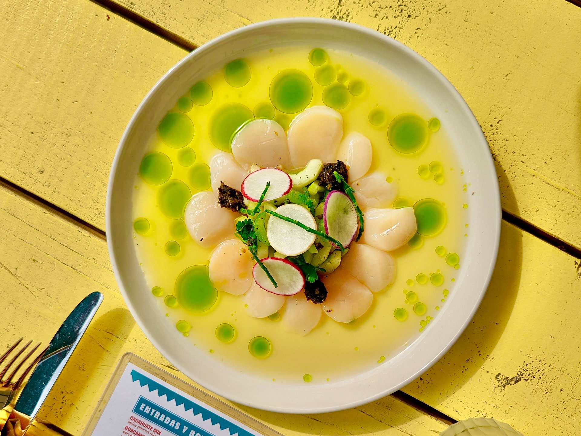 Toronto Michelin Guide | Scallop aguachile at Fonda Balam