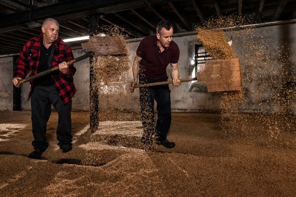 Highland Park hand turns their maltings