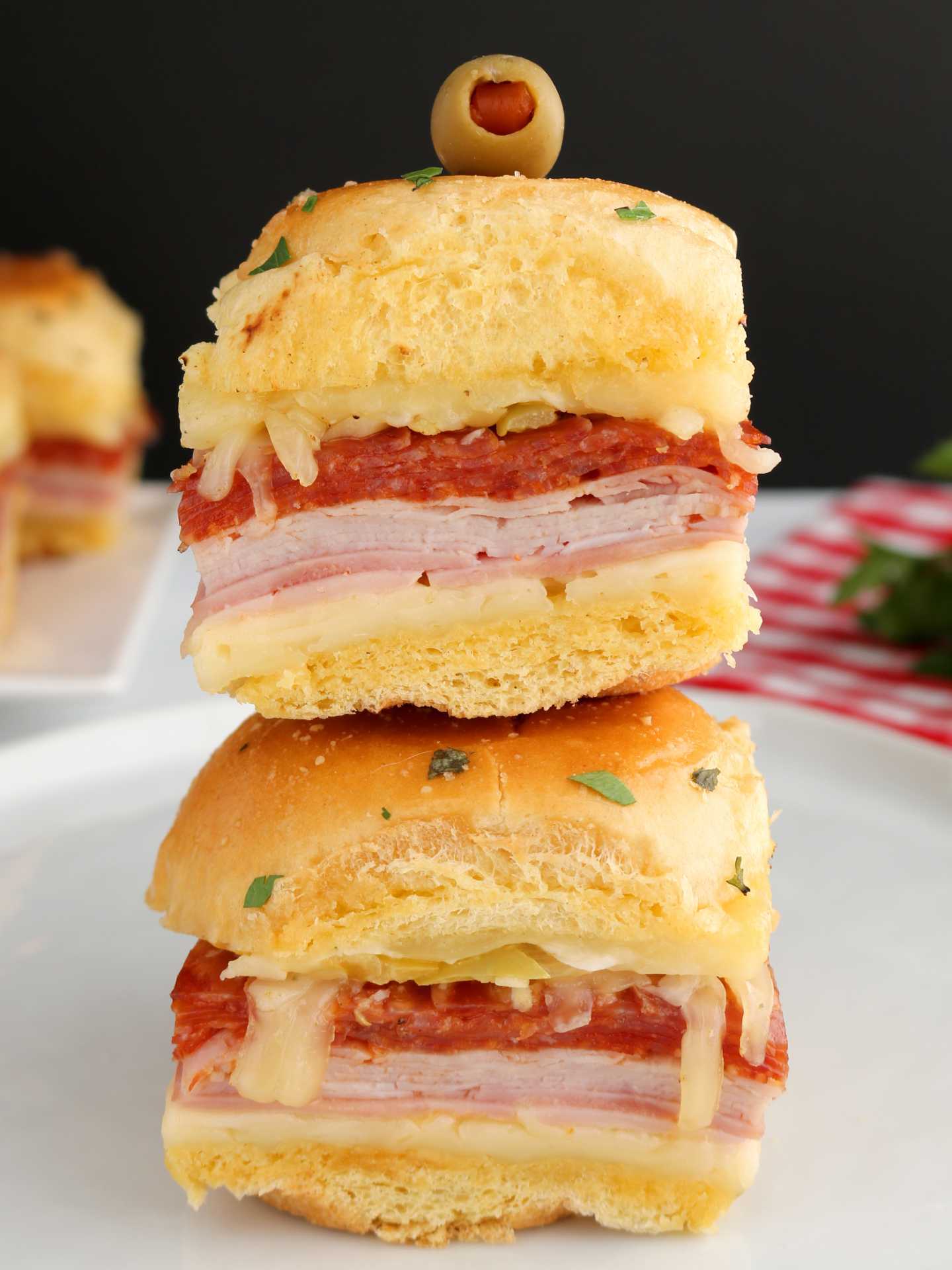 Finger food appetizers | Italian sandwich sliders recipe