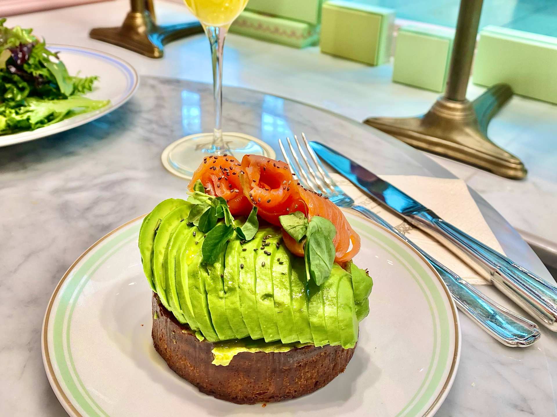 Best brunch in Toronto | Salmon avocado toast at Ladurée Yorkdale