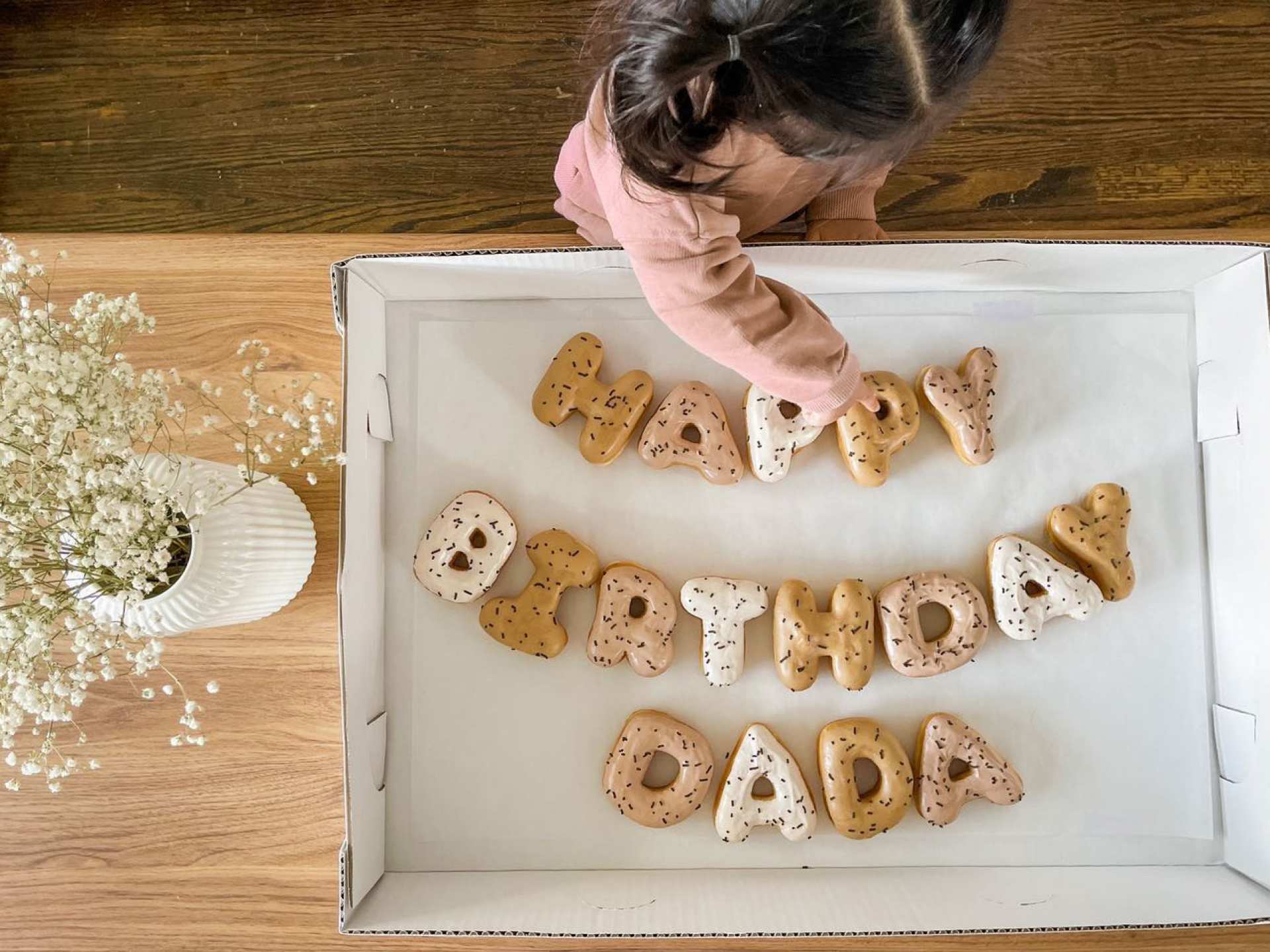 Best doughnuts in Toronto | Happy Birthday doughnuts from Letterbox Doughnuts