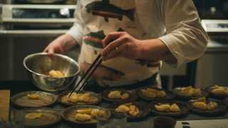 Affinity Fish Toronto | Final plating for a pop-up dinner series