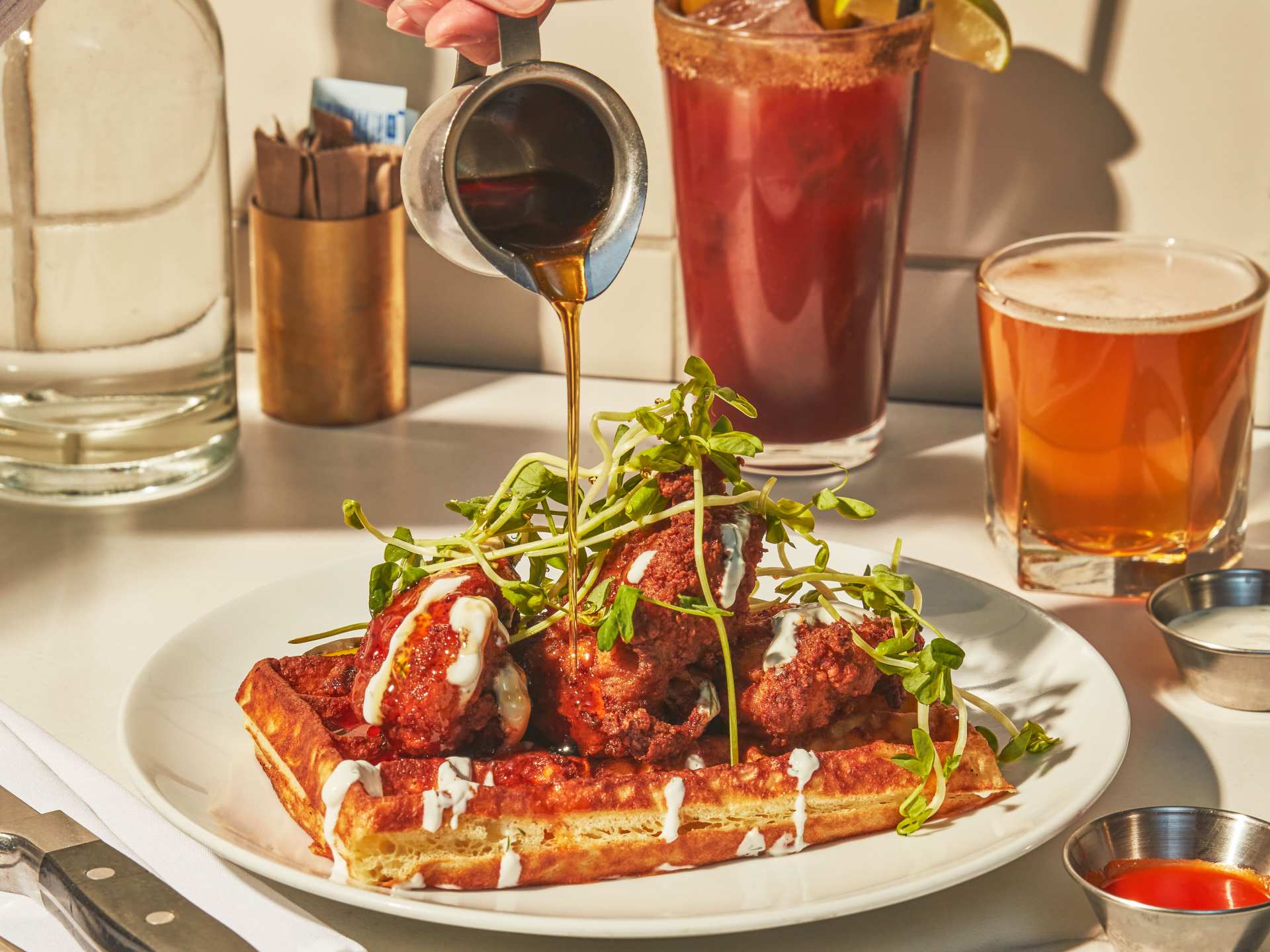 Best Summerlicious 2023 restaurants Toronto | The Drake chicken and waffles