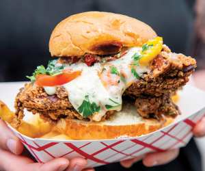 Toronto food trucks | A fried chicken sandwich from 6SpiceRack