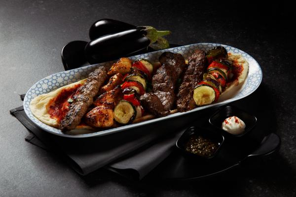 Halal kebabs at Laylak