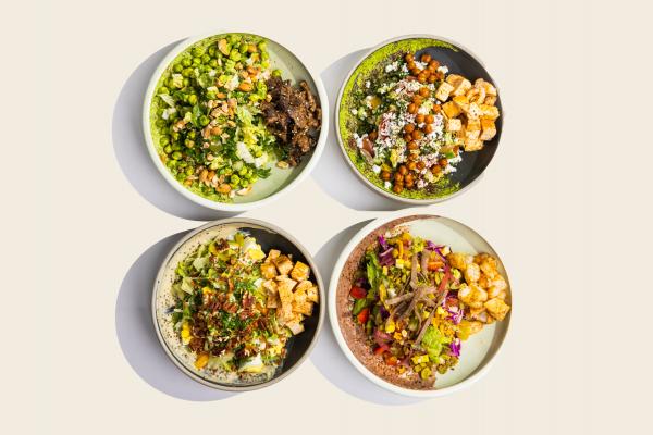 New Toronto restaurants | Four different salads at Chop Hop