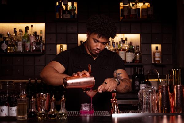 Baijiu in Toronto | Bitter Melon’s Daniel Desir making a cocktail