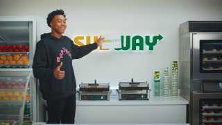 Toronto Raptor Scottie Barnes at Subway