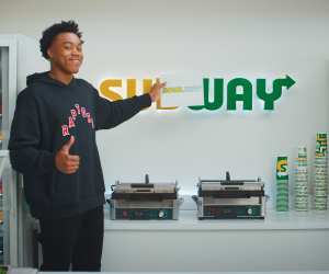 Toronto Raptor Scottie Barnes at Subway