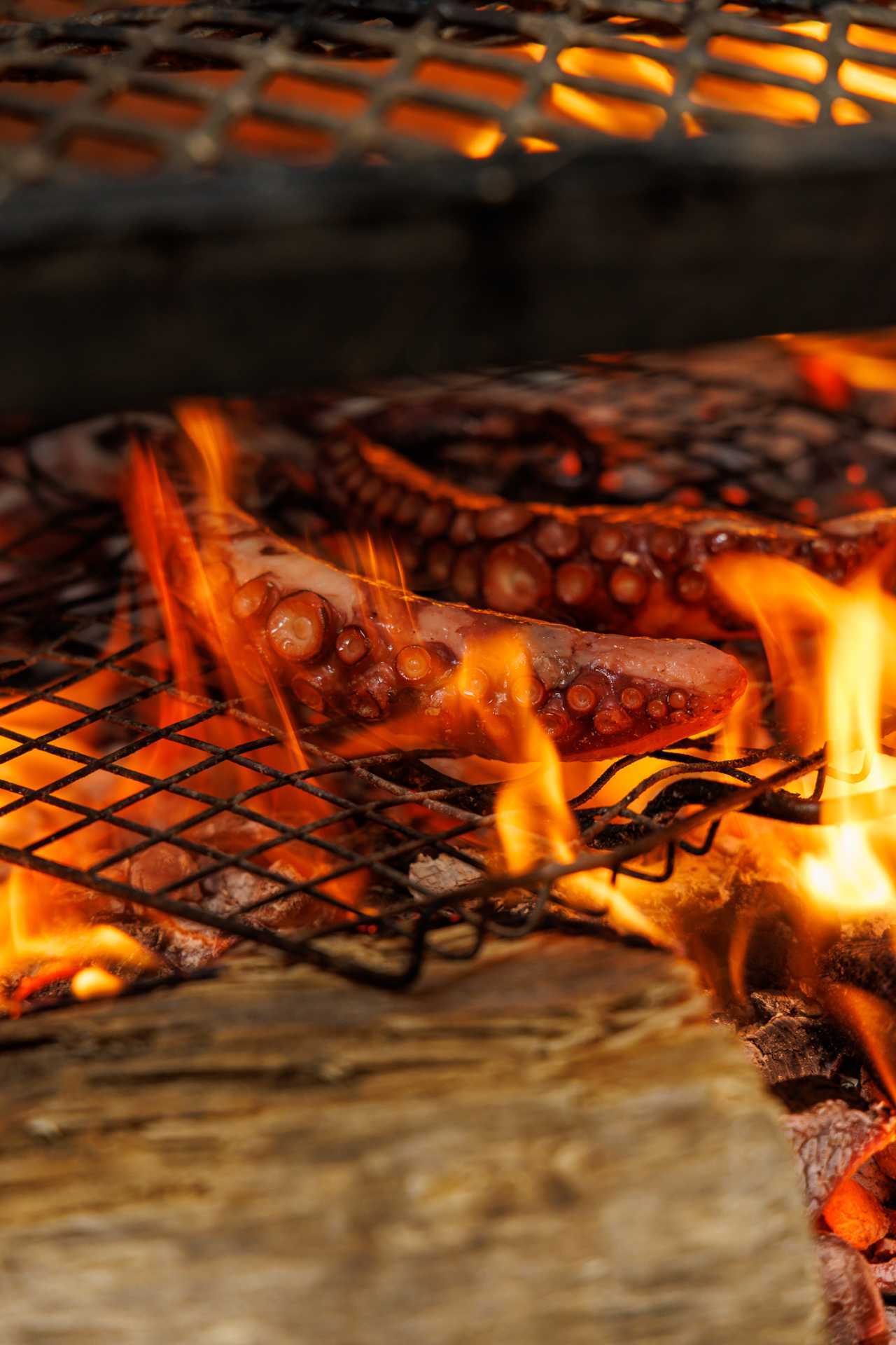 Octopus on the grill at Quetzal