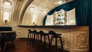 The ornate interior at Bar Avelo, a plant-based speakeasy