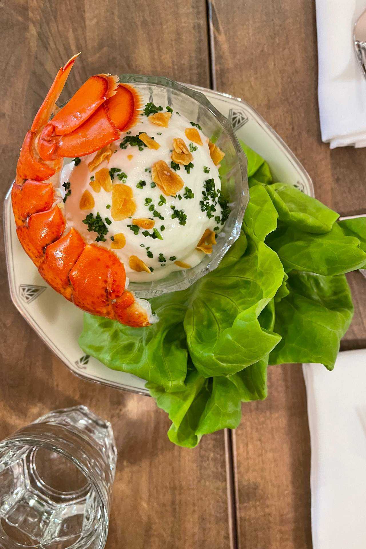 Lobster salad at The Rosebud