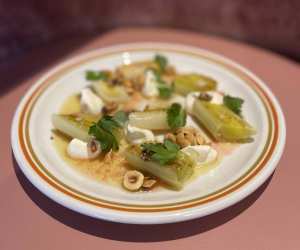 The Rosebud | Poireaux vinaigrette with leeks, crème fraîche and mustard