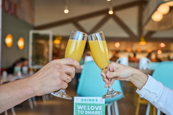 Best new Toronto restaurants | Mimosas at OEB Breakfast Co. at King and Yonge