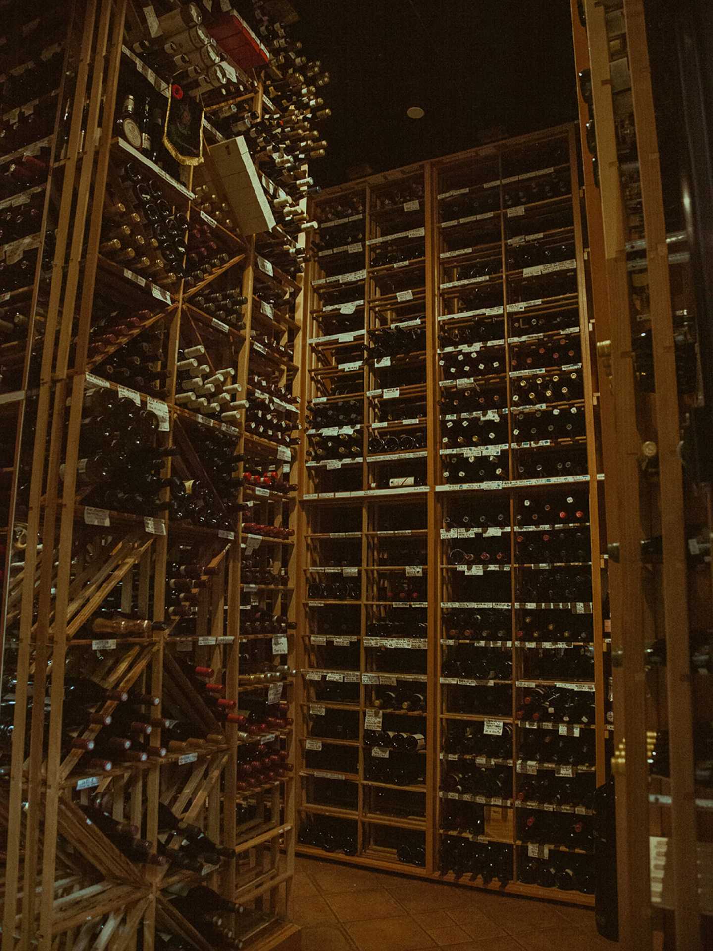 Via Allegro Ristorante | The wine cellar room at Via Allegro