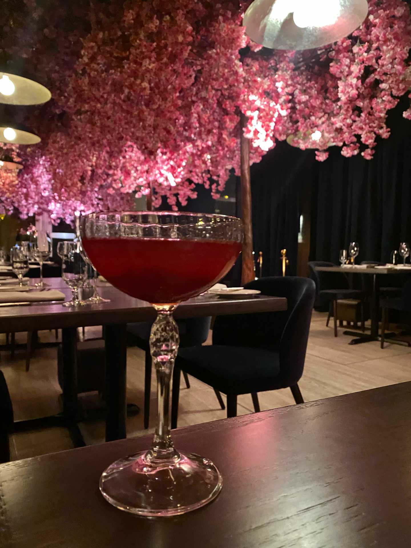 Via Allegro Ristorante | The Lavender Heart cocktail at Via Allegro