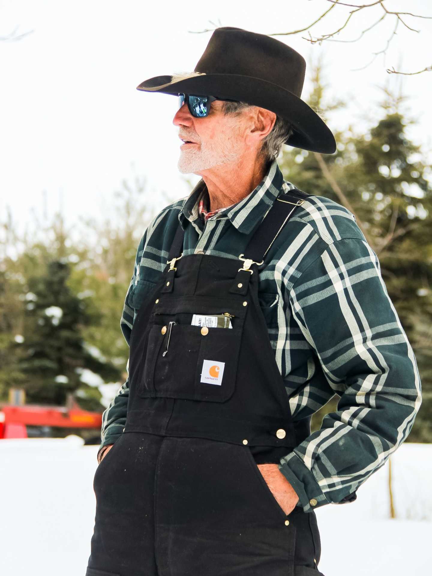 Rural Route Tour Co. maple syrup farm tour | Farmer Fred wearing his cowboy hat and glasses